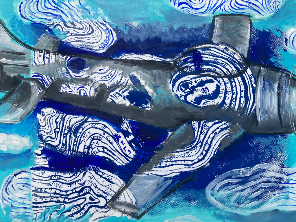 Flying in to the clouds