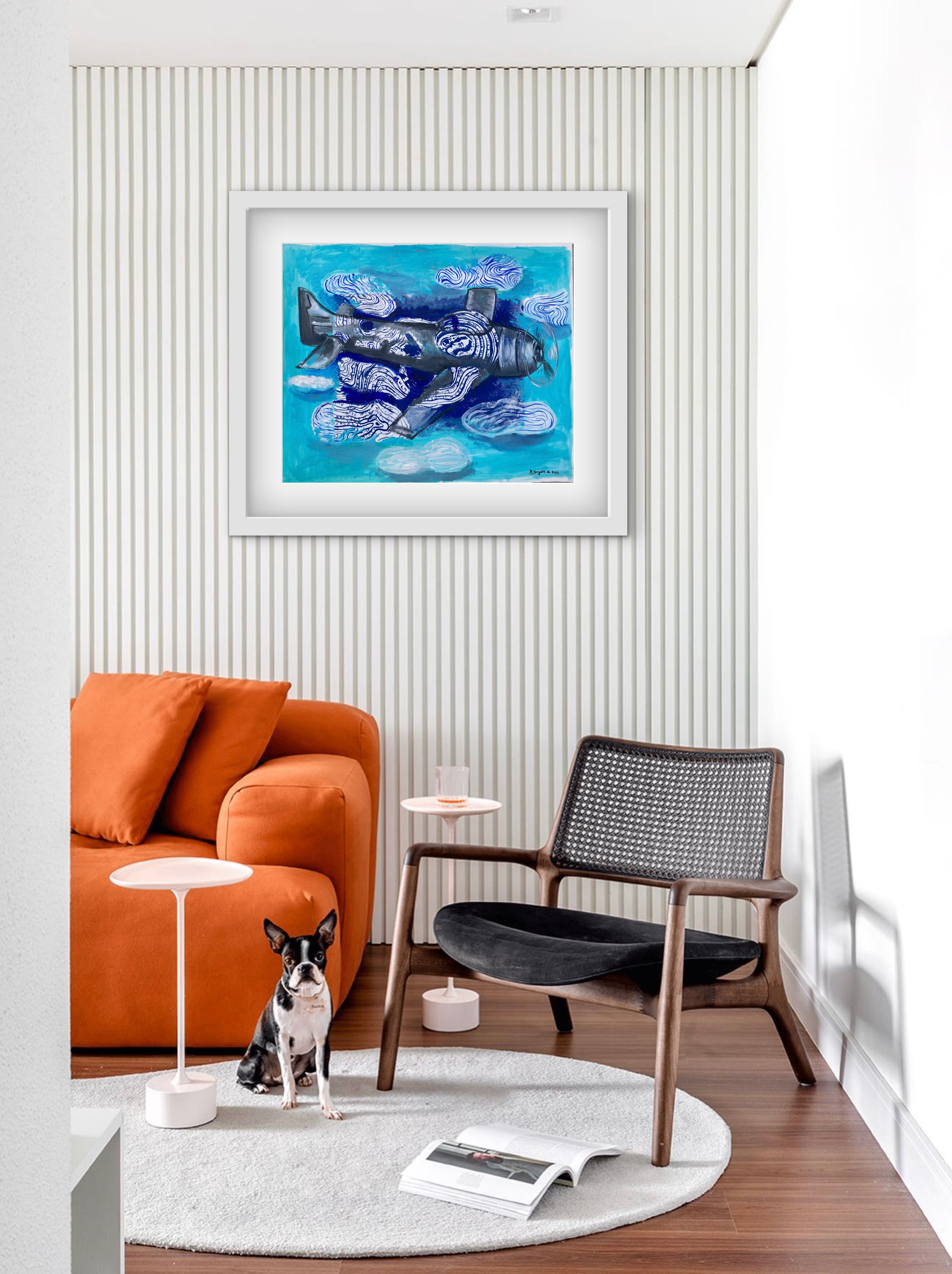 Flying in to the clouds