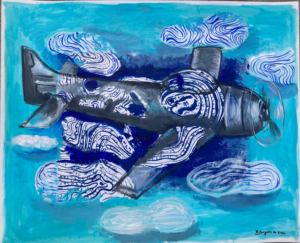 Flying in to the clouds