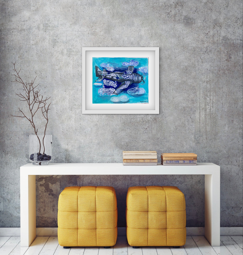 Flying in to the clouds