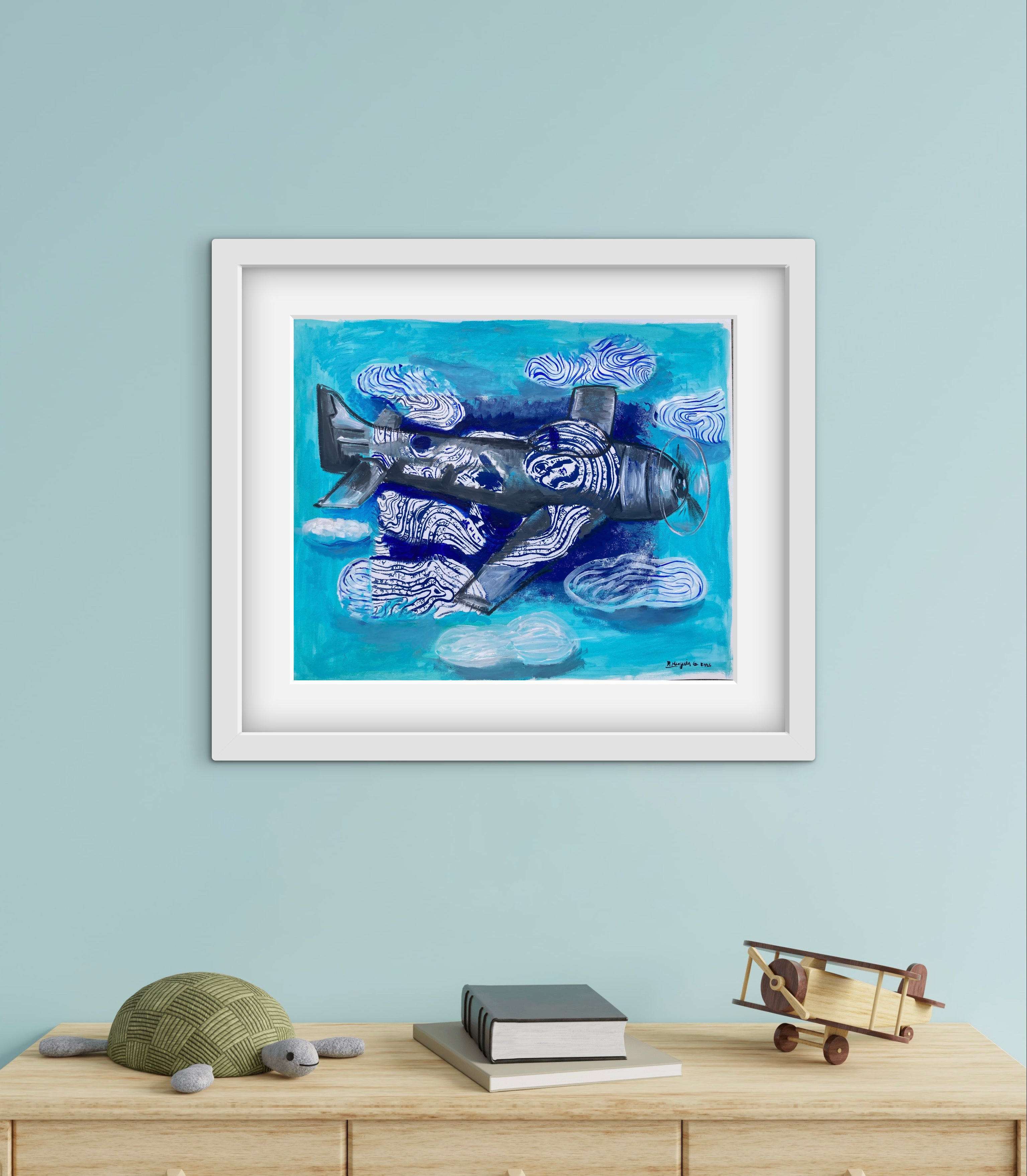 Flying in to the clouds